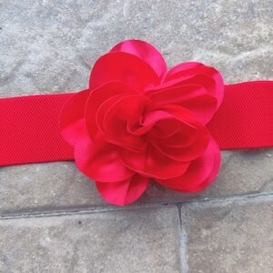 Red Rose Accent Belt